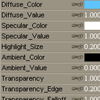 Material parameters