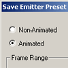 The Save Emitter Preset dialog